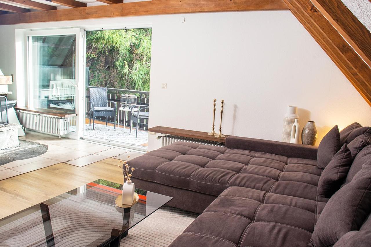 Blackncozy - Grosszuegiges Designappartement Mit Boxspringbetten Und Heimkino Фельдберг Экстерьер фото